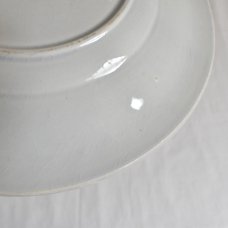 Antique Dessert Plate, Creil et Montereau, Relief E