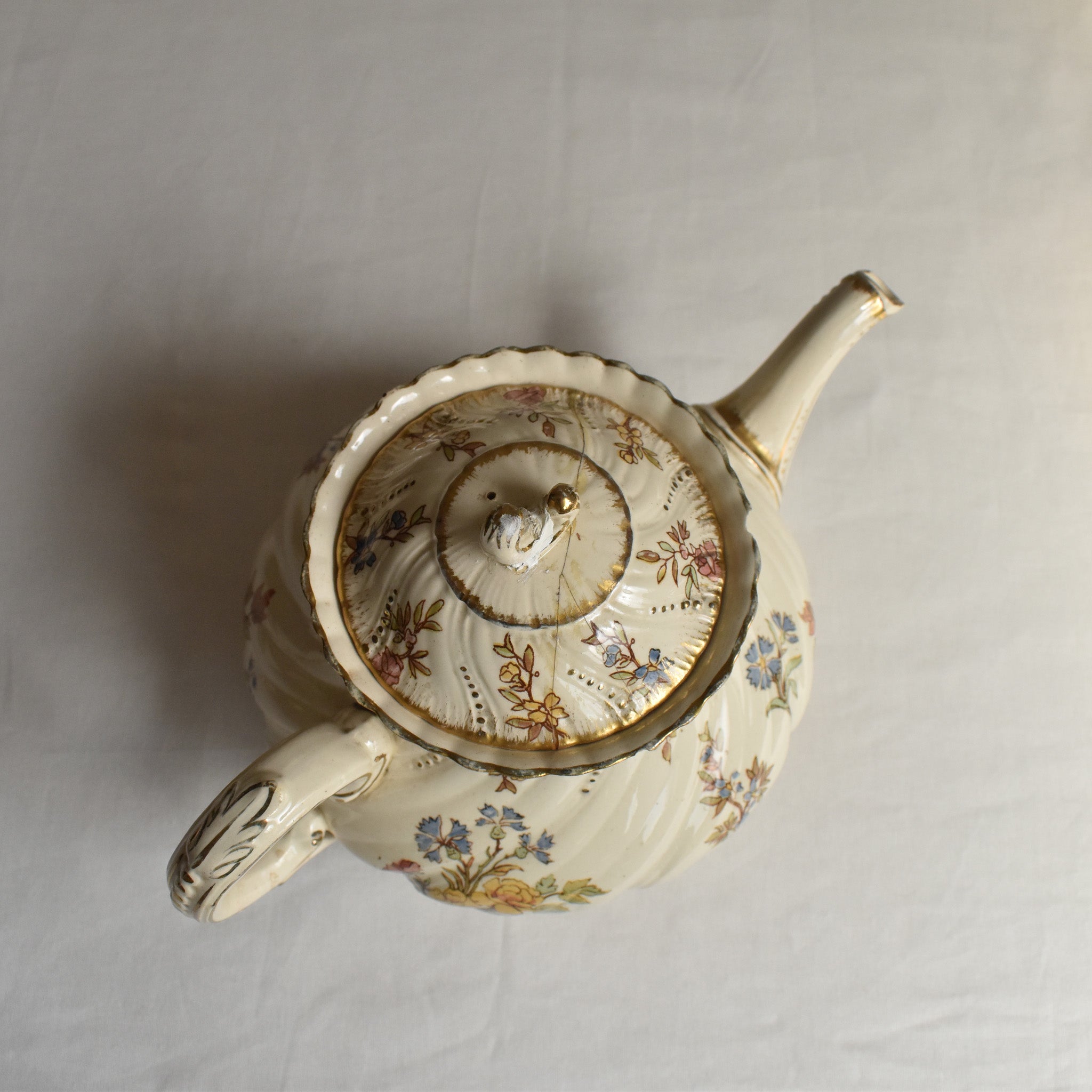 アンティークティーポット U&C サルグミンヌ Louis XV — Loane Interior