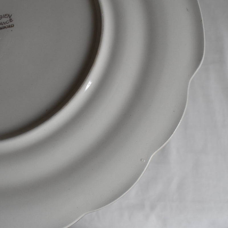 Vintage Tart Dish Gien Chambord