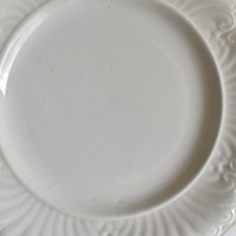 Antique Dessert Plate, Creil et Montereau, Relief E