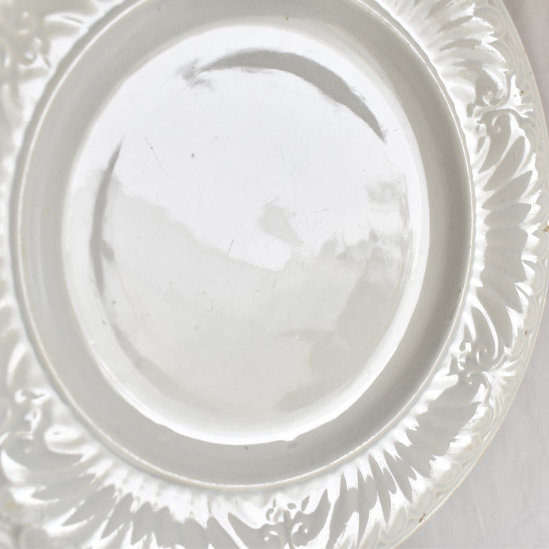 Antique Dessert Plate, Creil et Montereau, Relief E