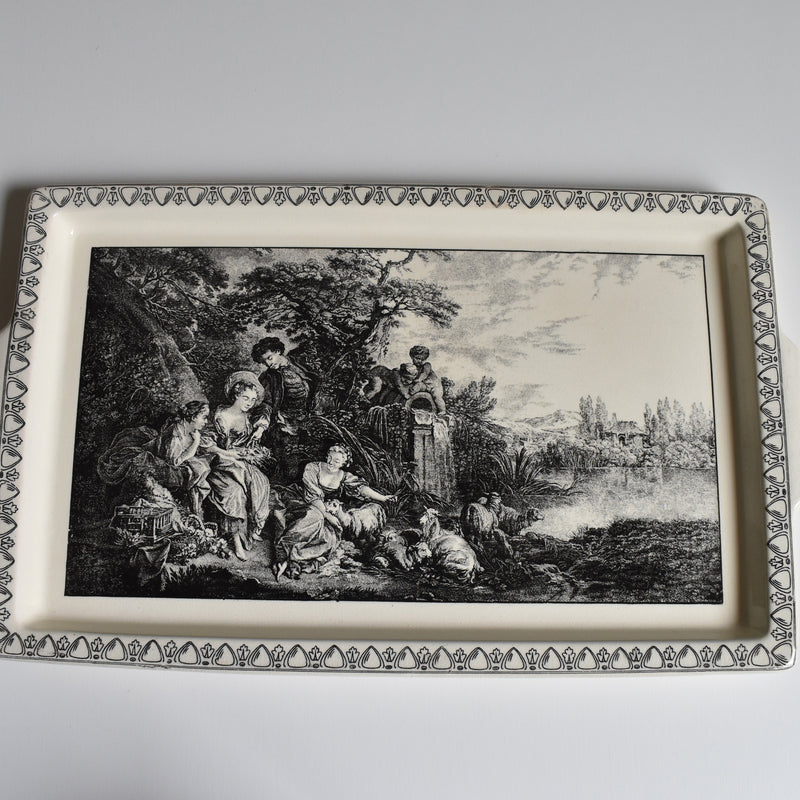 Antique U&C Sarreguemines Tray