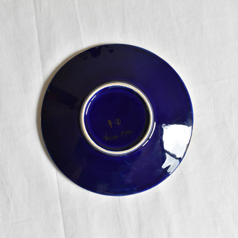 ア.ドラサンヴァル A.Dressinval コーヒーカップ＆ソーサー ダークブルー C