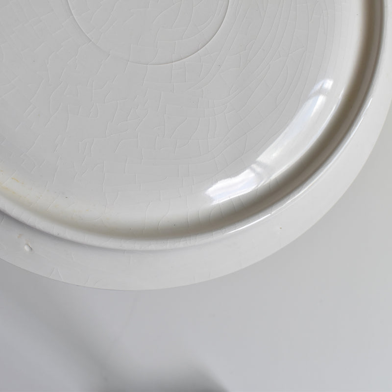 Vintage Fondue Plate Digoin & Sarreguemines White A