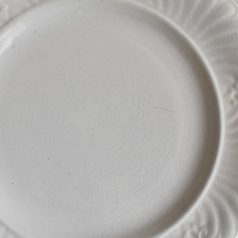 Antique Dessert Plate, Creil et Montereau, Relief E