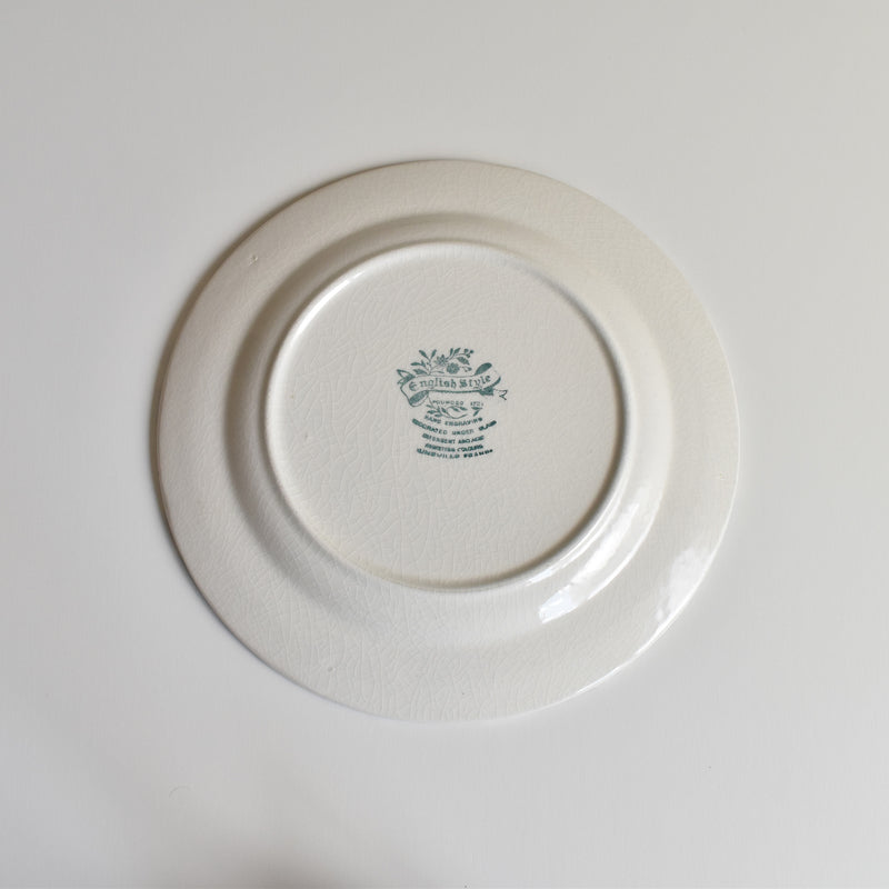 Vintage Dessert Plate Luneville English Style D