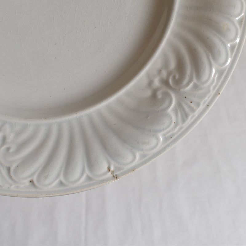 Antique Dessert Plate, Creil et Montereau, Relief E