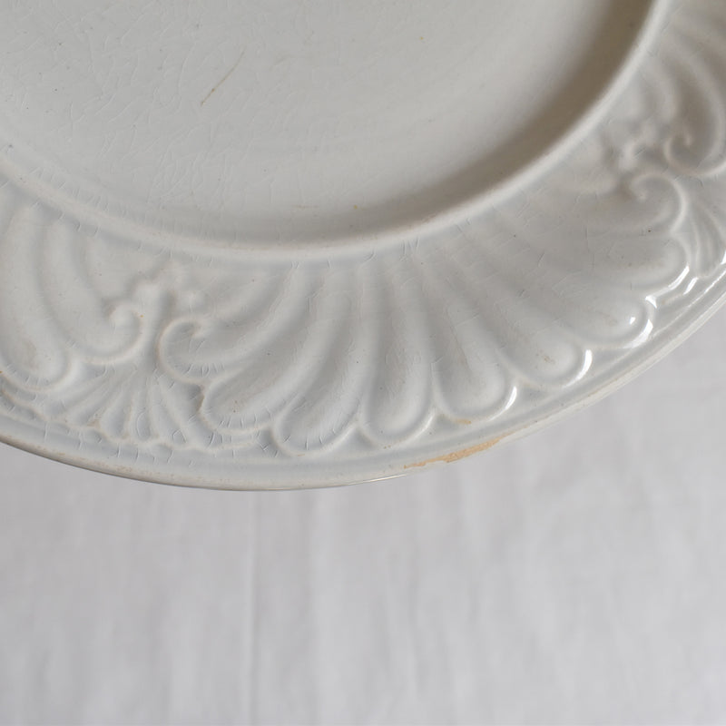 Antique Dessert Plate, Creil et Montereau, Relief E