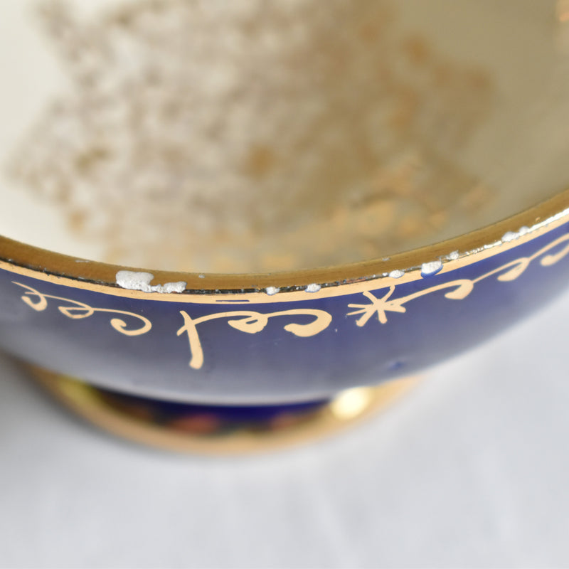 ア.ドラサンヴァル A.Dressinval コーヒーカップ＆ソーサー ダークブルー C