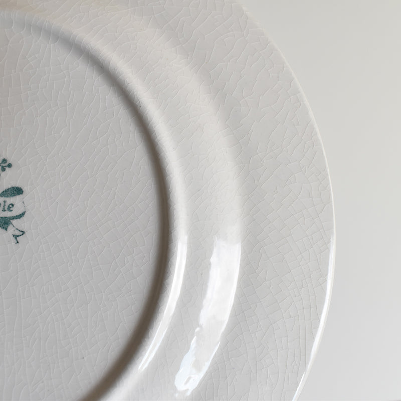 Vintage Dessert Plate Luneville English Style D