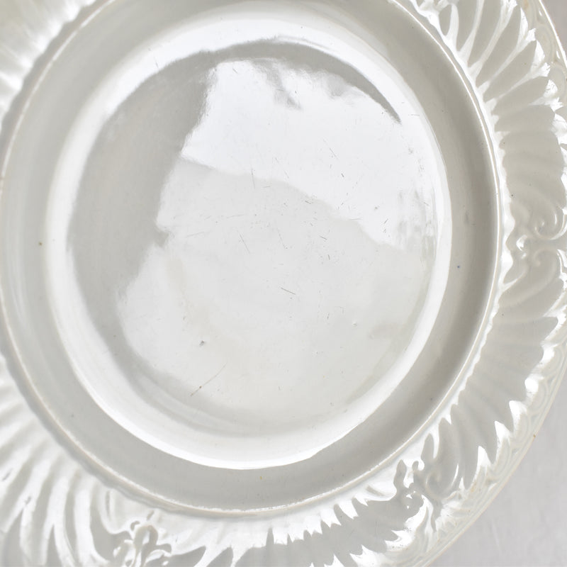 Antique Dessert Plate, Creil et Montereau, Relief E