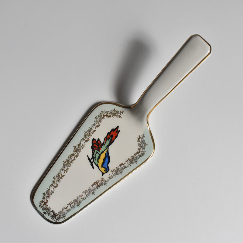 Vintage Cake Server, Moulins des Loups, Oiseaux