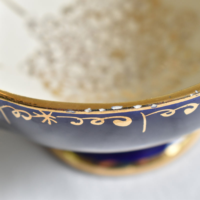 ア.ドラサンヴァル A.Dressinval コーヒーカップ＆ソーサー ダークブルー C