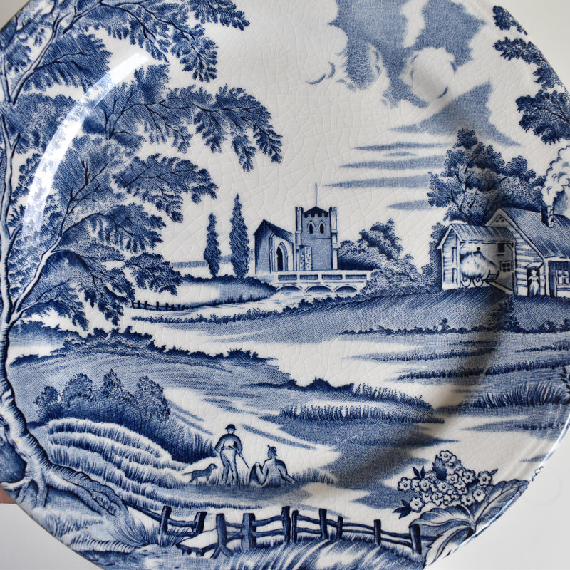 Vintage Dessert Plate Luneville English Style D