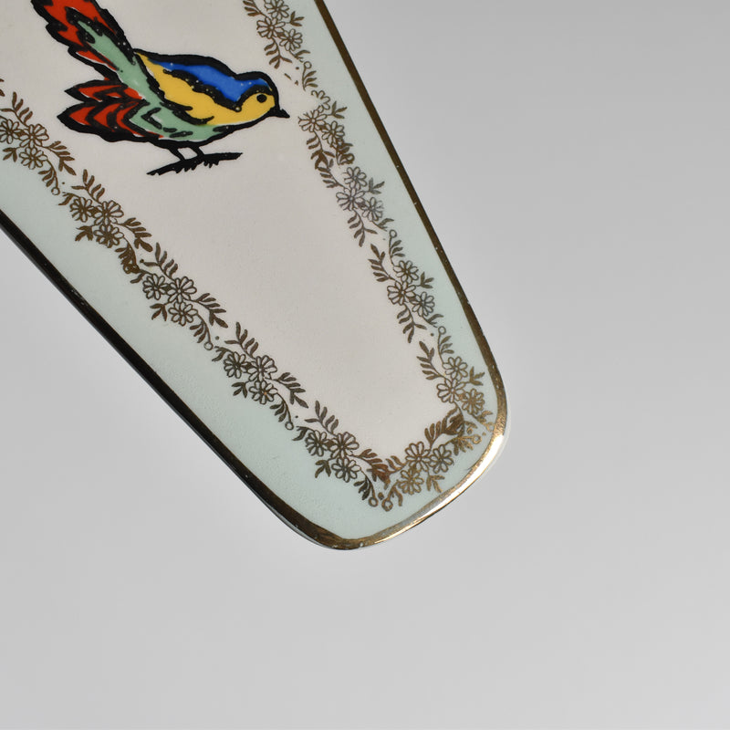 Vintage Cake Server, Moulins des Loups, Oiseaux