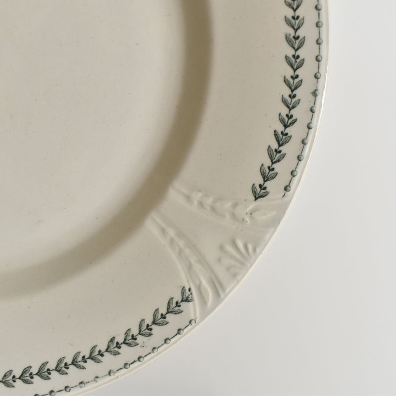 Antique Plate Gien Rivoli A