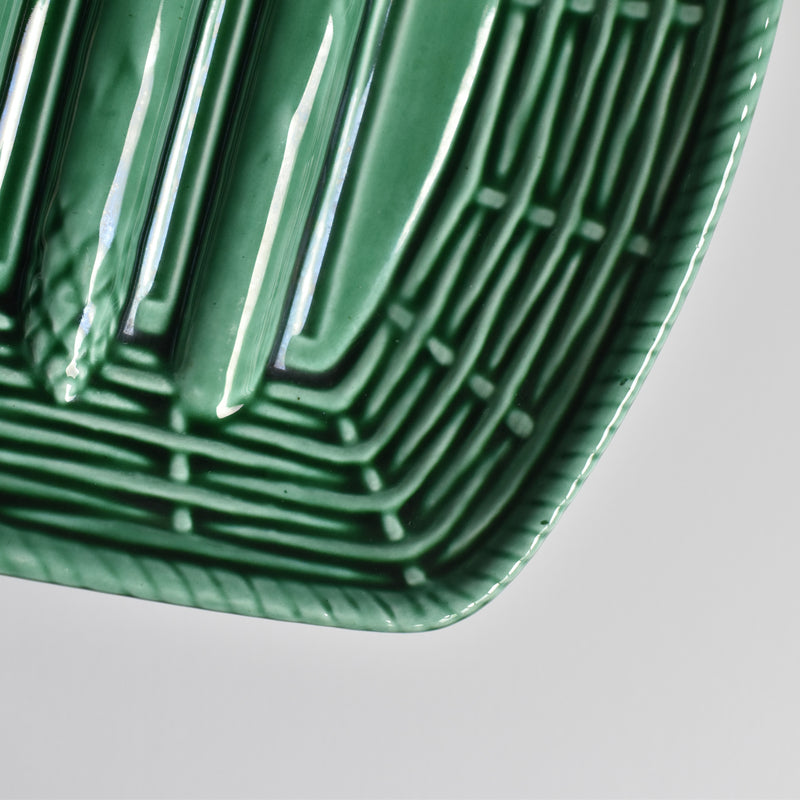 Vintage Barbotine Asparagus Plate