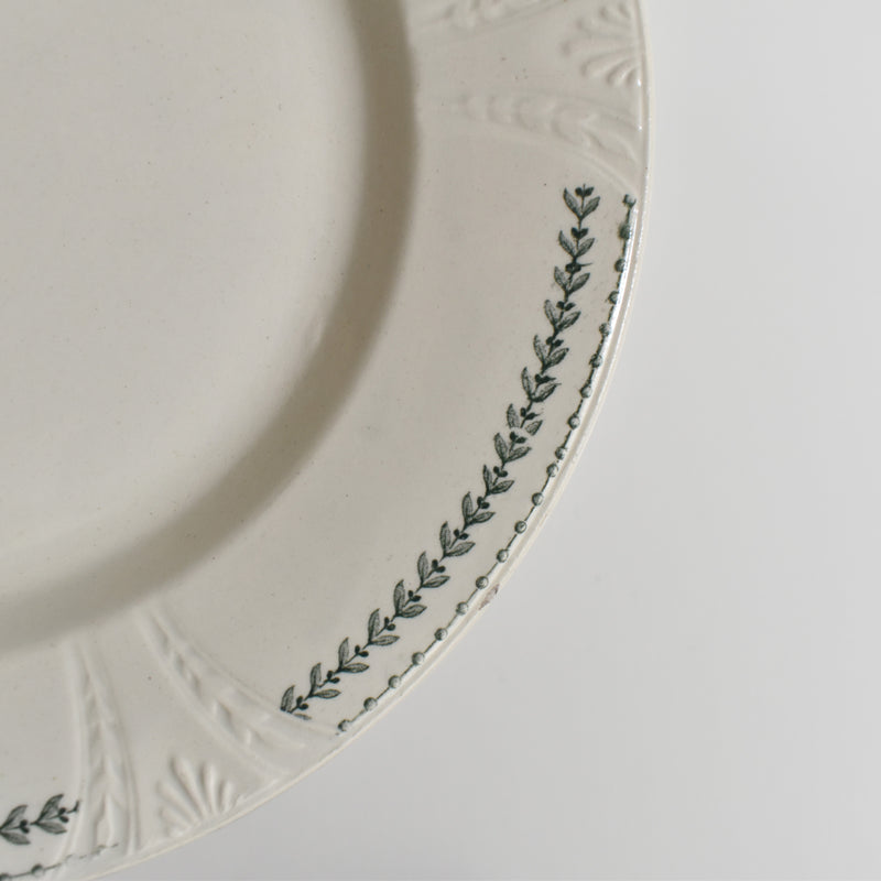 Antique Plate Gien Rivoli A