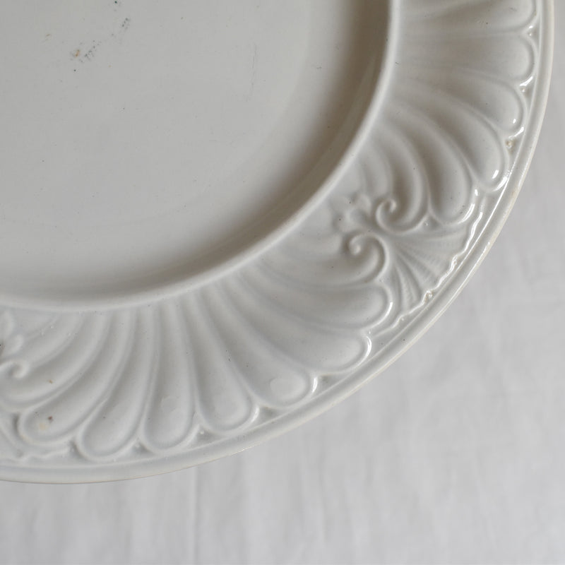 Antique Dessert Plate, Creil et Montereau, Relief D