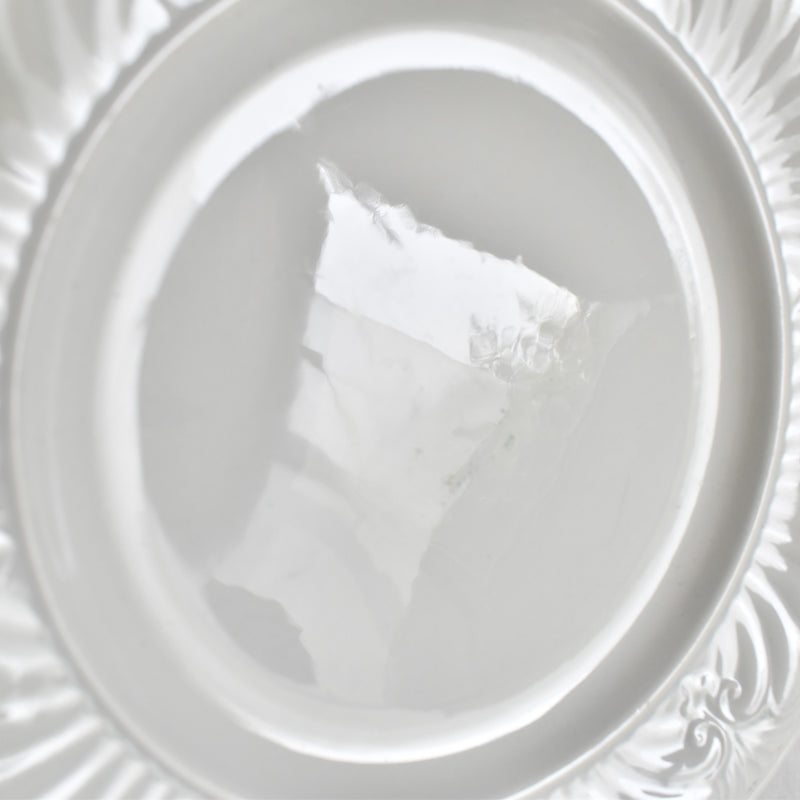 Antique Dessert Plate, Creil et Montereau, Relief D