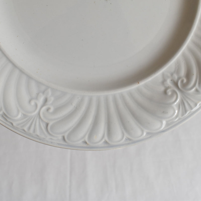 Antique Dessert Plate, Creil et Montereau, Relief D