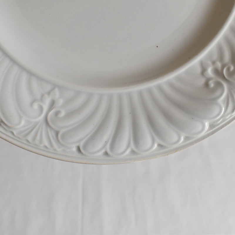 Antique Dessert Plate, Creil et Montereau, Relief D