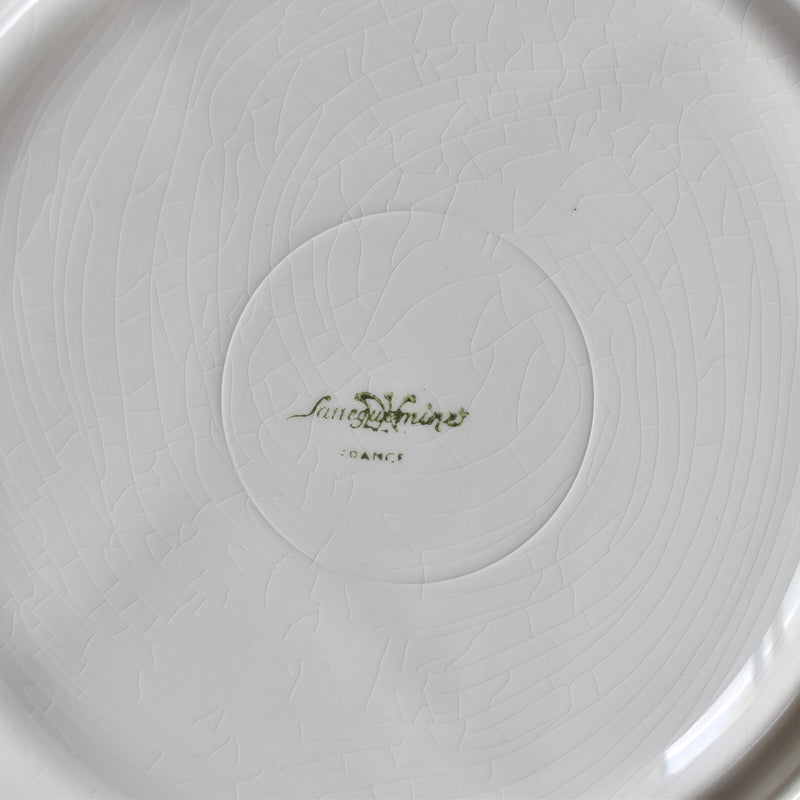 ヴィンテージフォンデュプレート　ディゴワン＆サルグミンヌ　ホワイト B