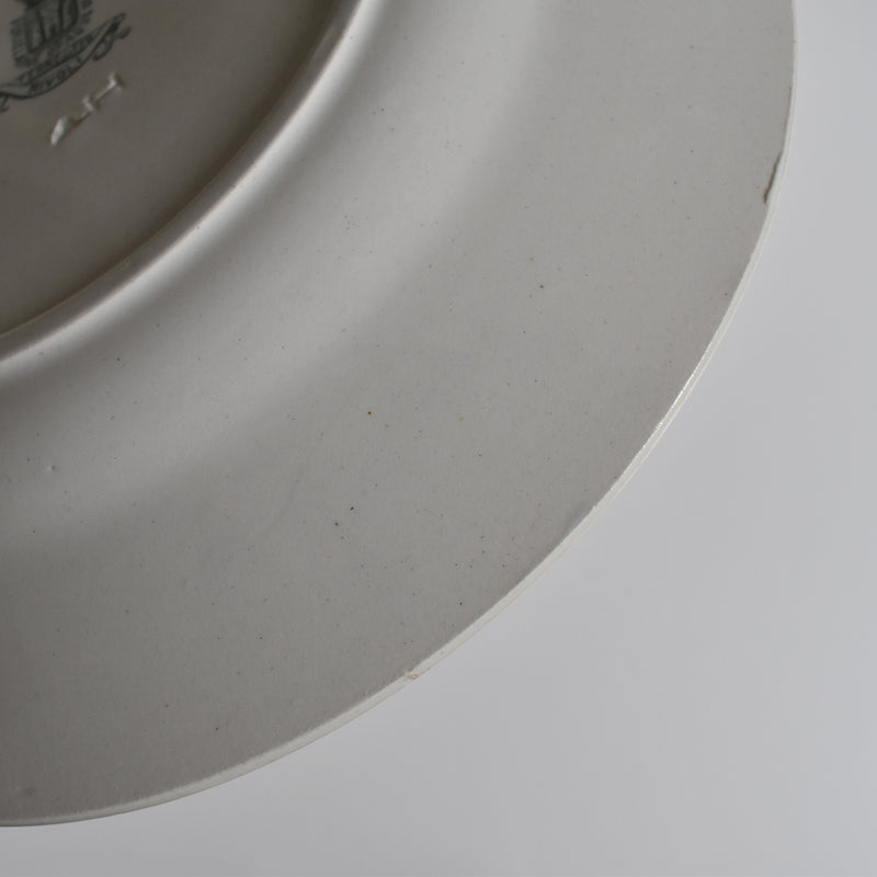Antique Plate Gien Rivoli B