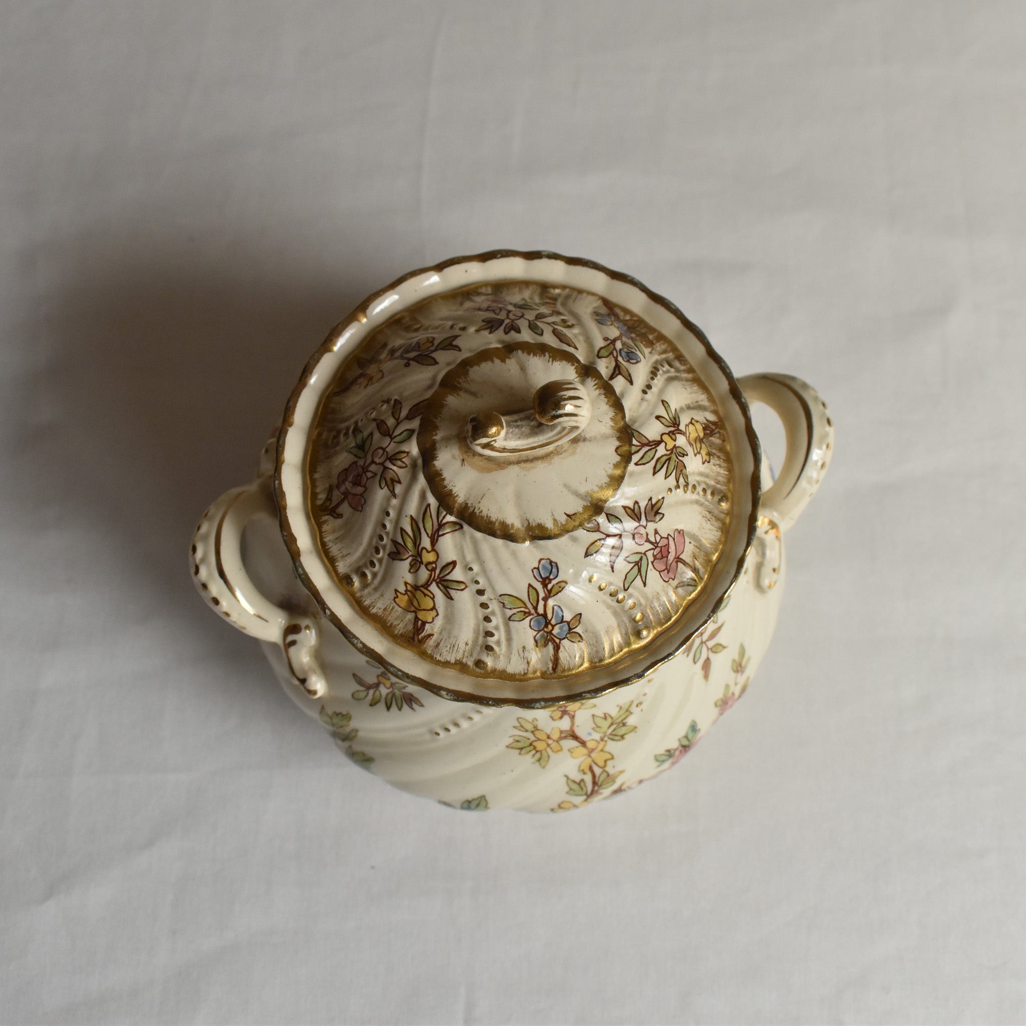 アンティークシュガーポット U&C サルグミンヌ Louis XV — Loane Interior