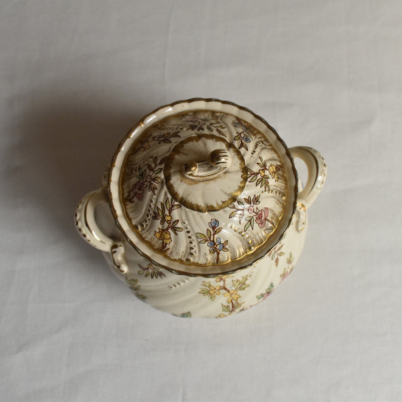 Antique Sugar Pot U&C Sarreguemines Louis XV