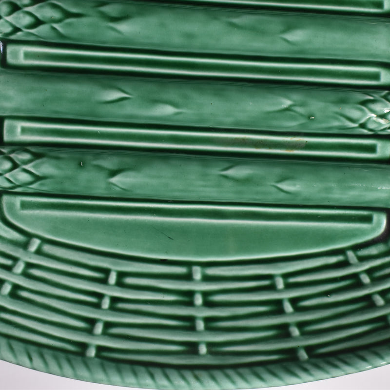 Vintage Barbotine Asparagus Plate
