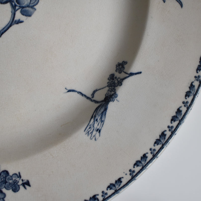 Antique large plate, U&C Sarreguemines Carmen