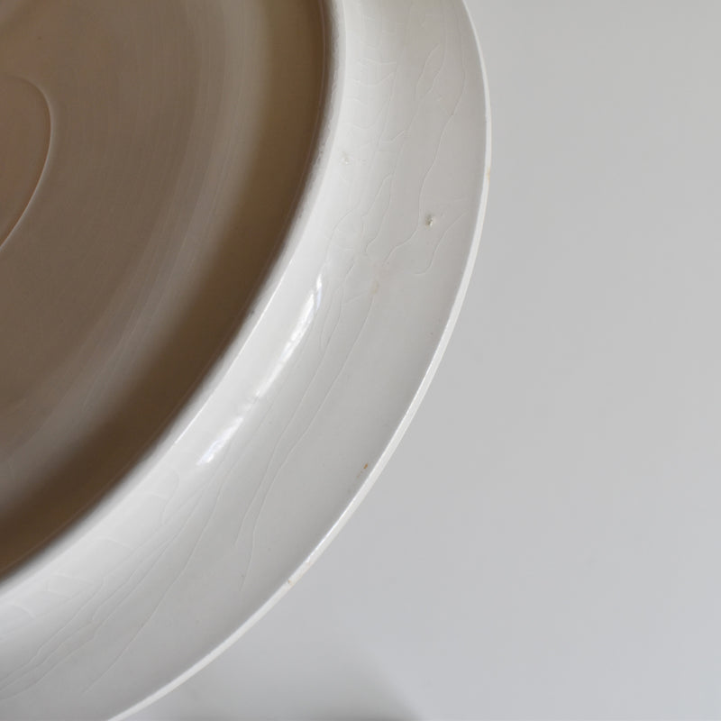 ヴィンテージフォンデュプレート　ディゴワン＆サルグミンヌ　ホワイト B