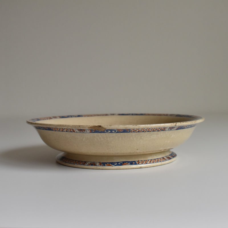 Antique compote dish E. Bourgeois Rouen XVII