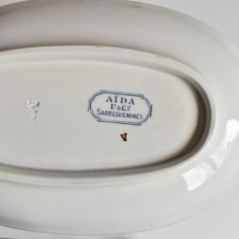 Antique Raviere U&C Sarreguemines Aïda B