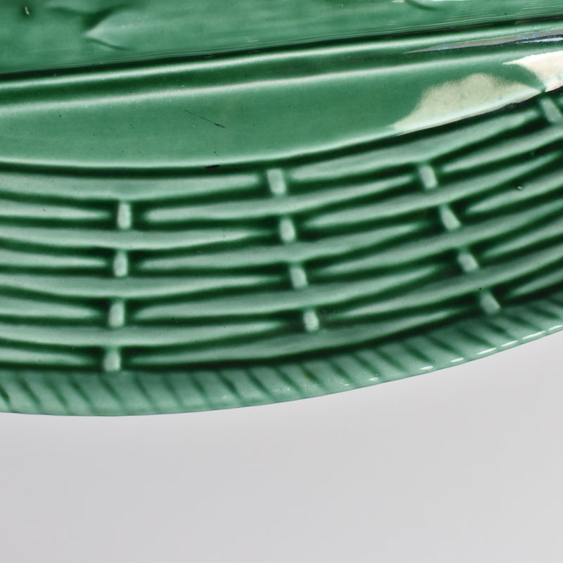 Vintage Barbotine Asparagus Plate