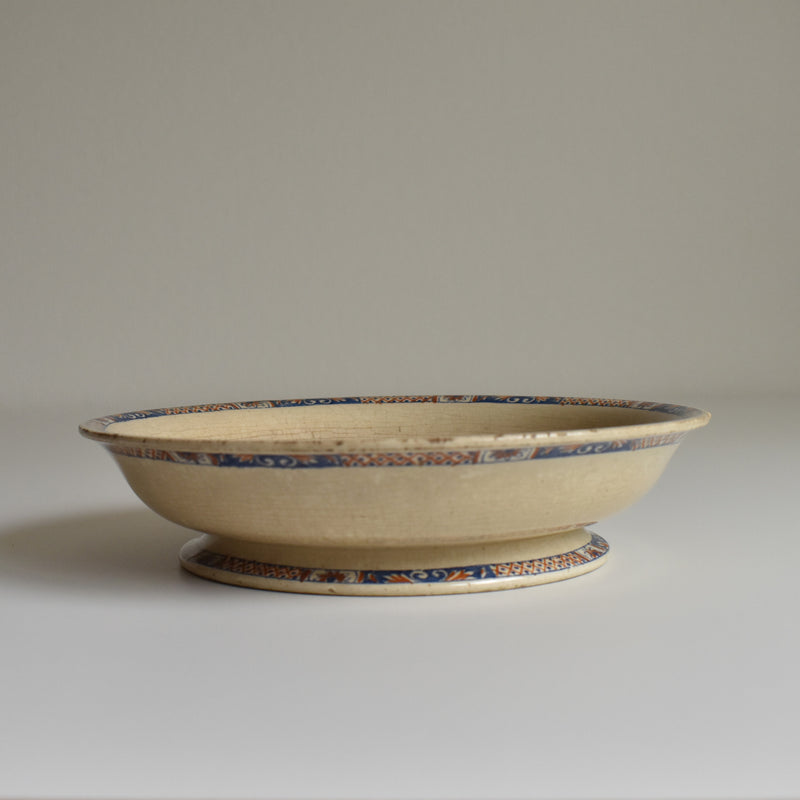 Antique compote dish E. Bourgeois Rouen XVII