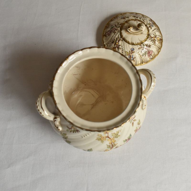 Antique Sugar Pot U&C Sarreguemines Louis XV