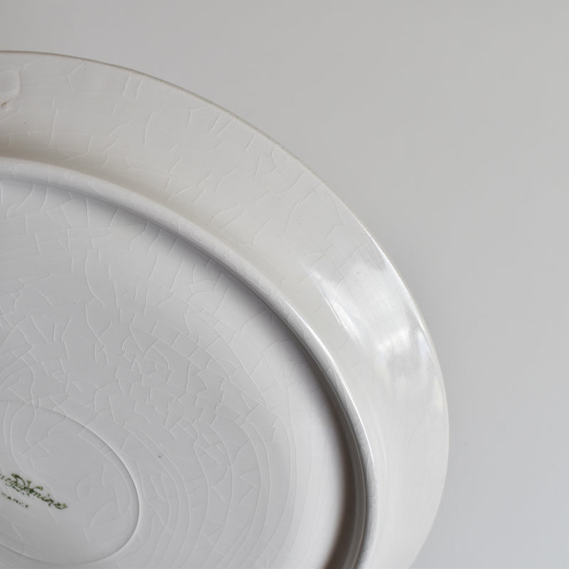 ヴィンテージフォンデュプレート　ディゴワン＆サルグミンヌ　ホワイト B