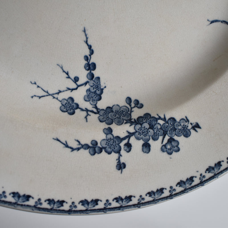 Antique large plate, U&C Sarreguemines Carmen