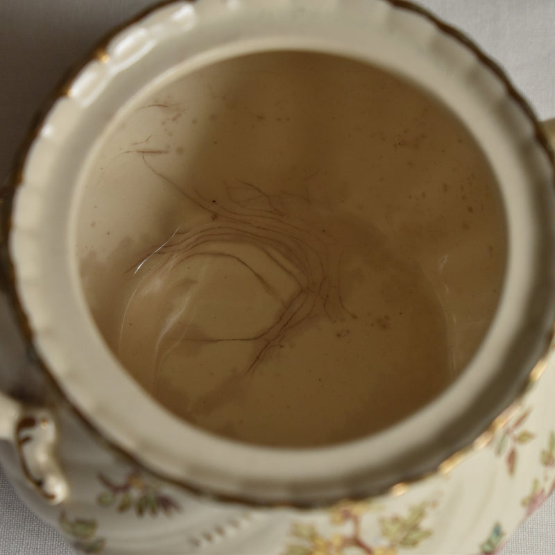 Antique Sugar Pot U&C Sarreguemines Louis XV
