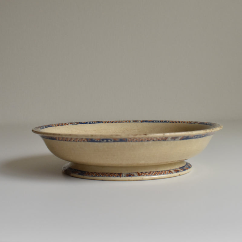 Antique compote dish E. Bourgeois Rouen XVII
