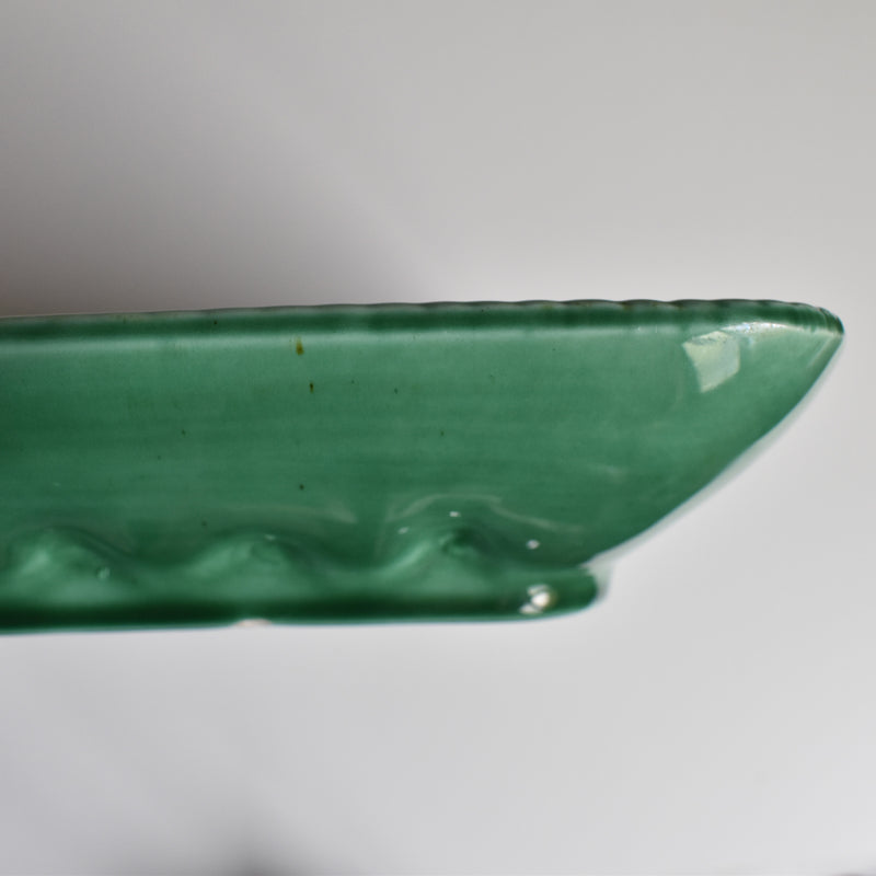 Vintage Barbotine Asparagus Plate