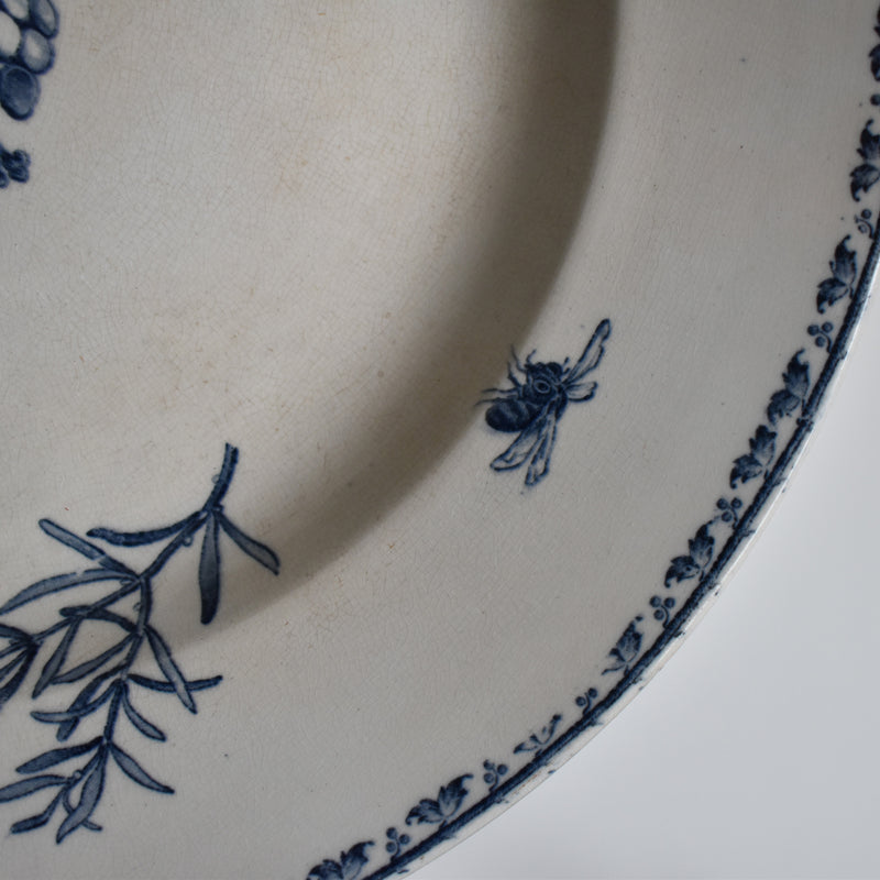 Antique large plate, U&C Sarreguemines Carmen