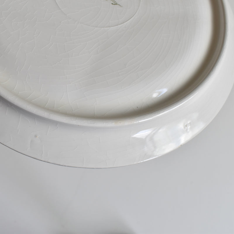 ヴィンテージフォンデュプレート　ディゴワン＆サルグミンヌ　ホワイト B