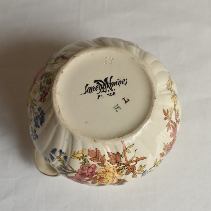 Antique Sugar Pot U&C Sarreguemines Louis XV