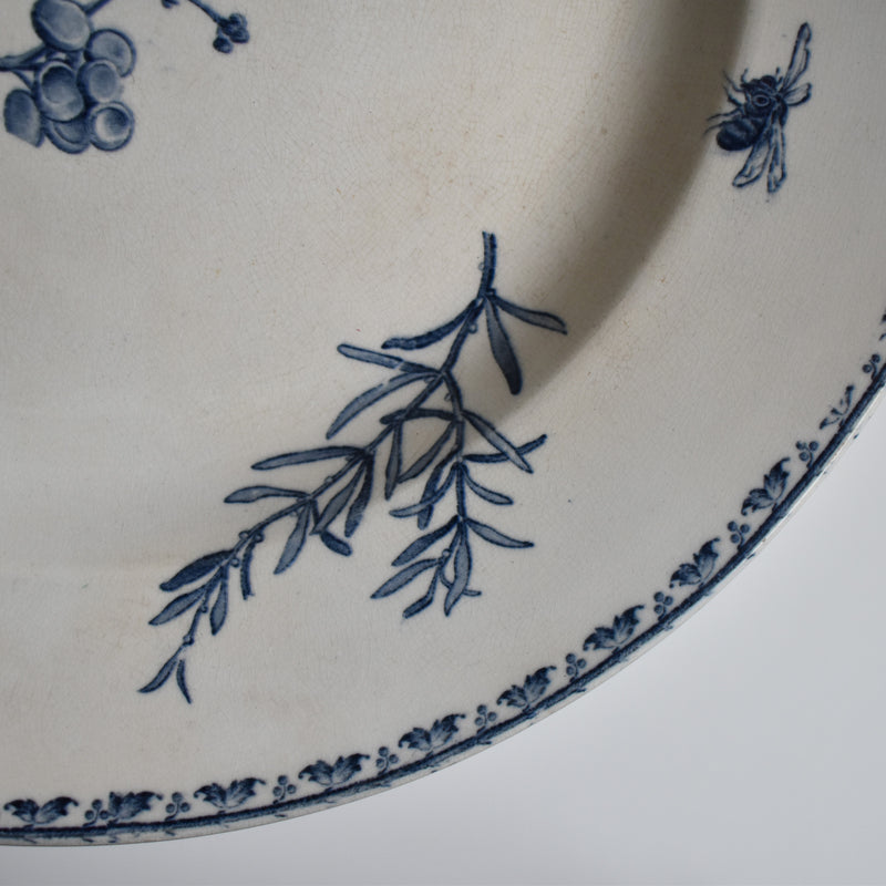 Antique large plate, U&C Sarreguemines Carmen