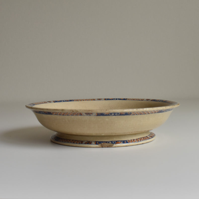 Antique compote dish E. Bourgeois Rouen XVII