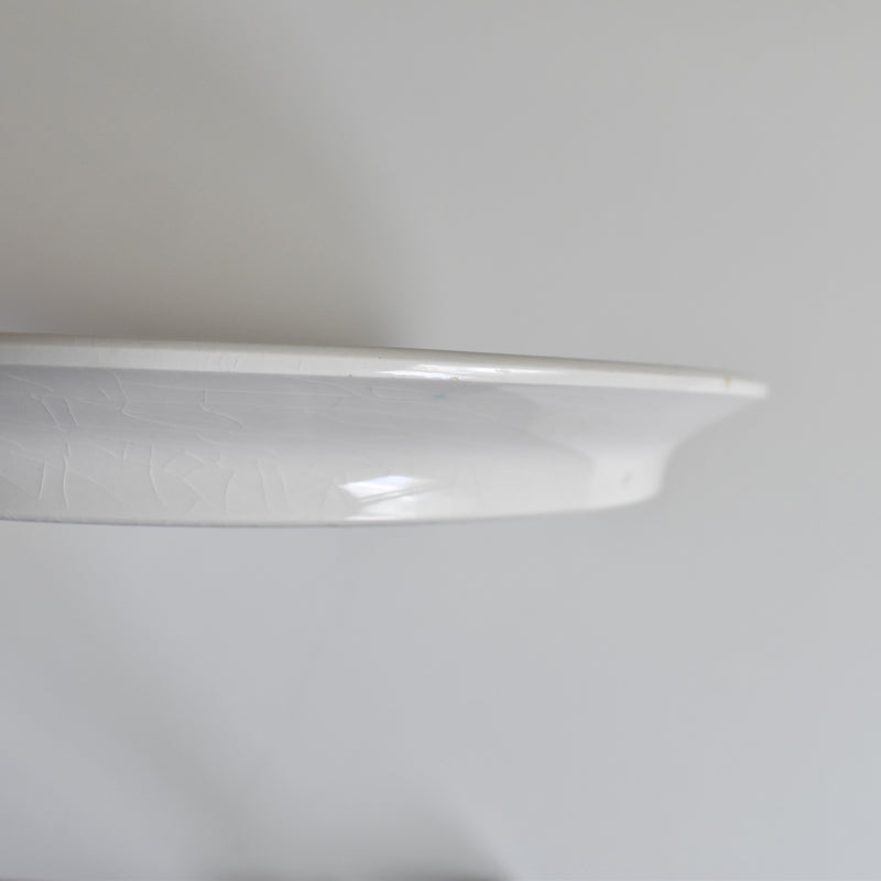 ヴィンテージフォンデュプレート　ディゴワン＆サルグミンヌ　ホワイト B