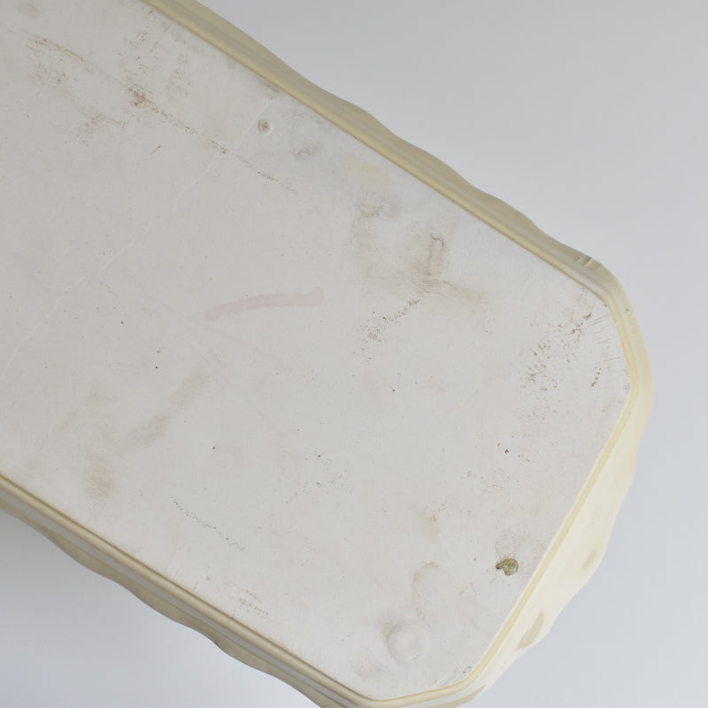 Vintage petal-rim cake plate, kiln unknown